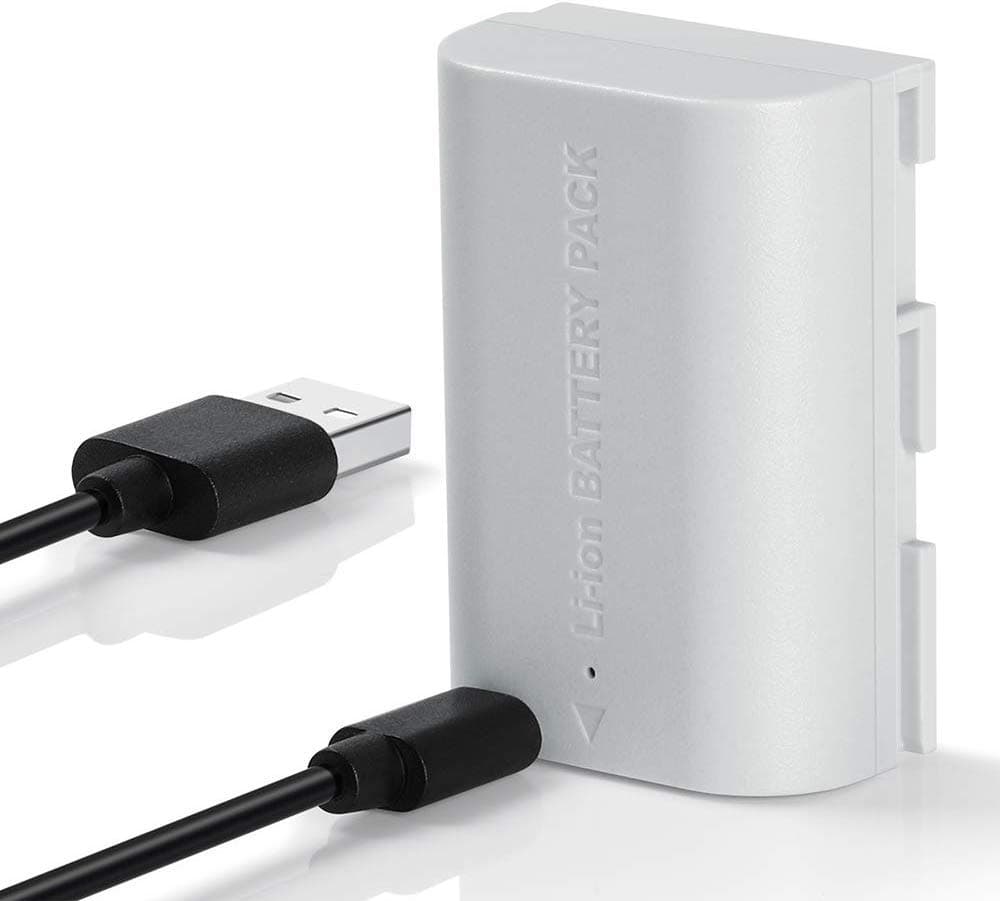 SmilePowo LP-E6/LP-E6N USB Rechargeable Battery for Canon EOS 5D Mark II/III/IV,EOS 5DS/5DS R,EOS 6D/6D Mark II,EOS 7D/7D Mark II,EOS 60D/60Da/70D/80D/EOS R,XC10/XC15,BG-E14/E13/E11/E9/E7/E6 Grips