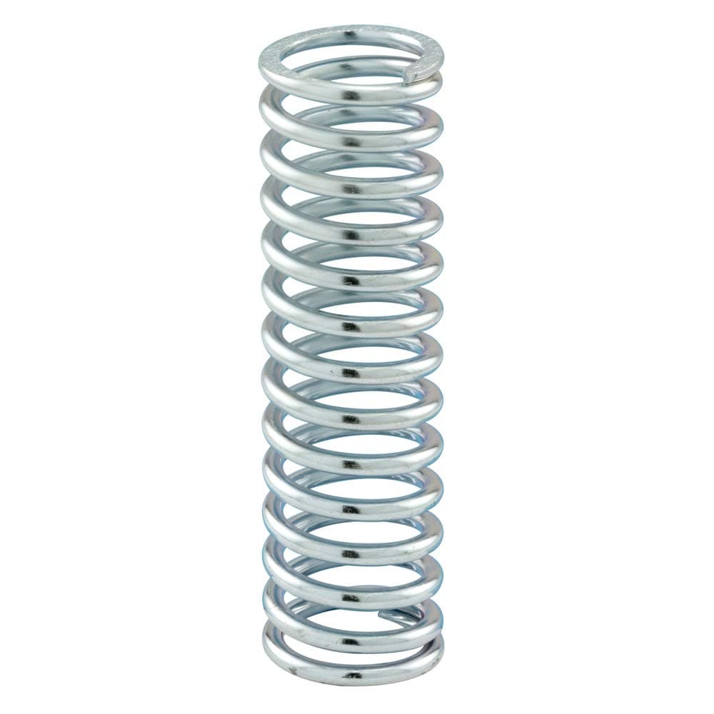 Prime-Line SP 9733 Compression Spring, Spring Steel Construction, Nickel-Plated Finish, 0.120 GA x 1 In. x 3-1/2 In. (2 Pack)