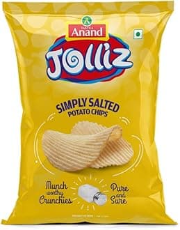 TASTEA Anand Jolliz namkeen Simply Salted Chips | 135 gm each | Pack of 5