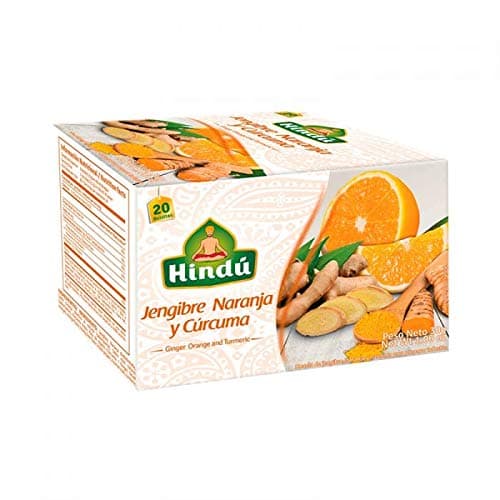 Hindu Ginger orange and tumeric tea/te de jengibre naranga y curcuma 20ct