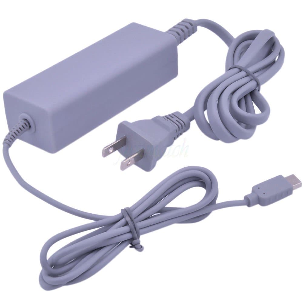 US Plug AC Power Adapter Supply Cord Cable For Nintendo Wii U Gamepad Controller