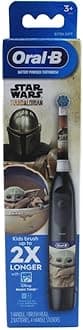 Kid's Battery Toothbrush Featuring Star Wars The Mandalorian, for Kids 3+