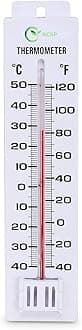 RCSP Room Thermometer Wall Hanging Indoor & Outdoor Temperature Measuring with C & F Scale Easy Operation Durable High Accuracy
