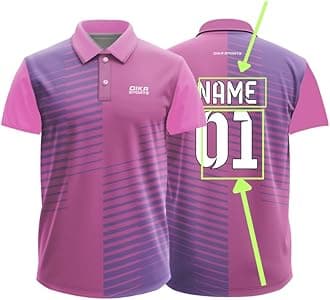 Dika Sports Custom Sports Cricket Jersey Customise t-Shirt for Men Personalised Name | 2 Year to 5XL