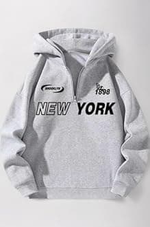 Trillion Half Zipper Printed Hoodies for Men | Men's Sweatshirt