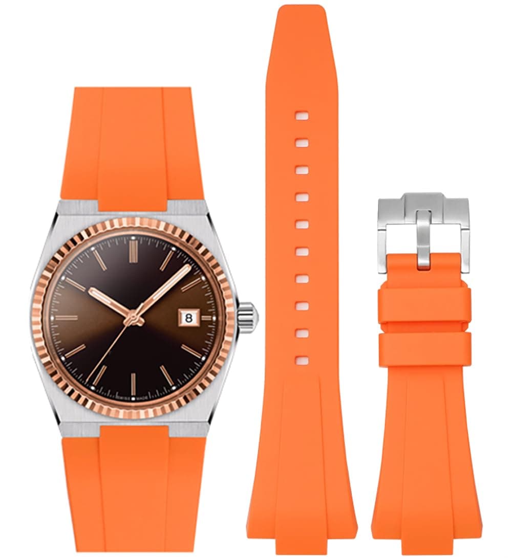 Bands for Moonswatch Watch,20mm Soft Silicone Strap Compatible with Omega x Swatch MoonSwatch Speedmaster Watch,Quick Release Magnetic Buckle Waterproof Replacement Strap for Swatch Omega Men Women