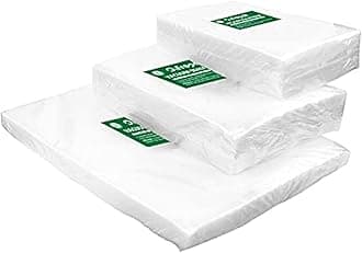 O2frepak 150 Count 50 of Each Size15X25cm 20x30cm 28x40cm Textured Vacuum Sealer Bags for Food sealer,BPA Free Embossed Vacuum Food Sealer Bags,Great for Sous Vide PreCut Bag