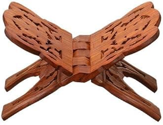 Wood Holy Book Stand (10 inch, Brown)