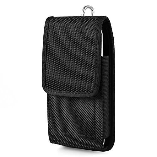 Durable Travel Cellphone Belt Loop Holster Pouch Case Fit for iPhone Xs Max/iPhone 8 Plus / 7 Plus / 6s Plus / 6 Plus/Huawei Mate 20 Pro / P20 / P20 Pro (Fit with Slim Thin Case on)