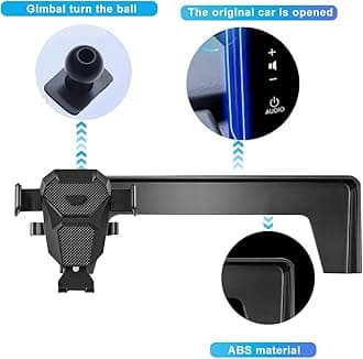 KEPHTH Car Phone Holder for Honda Civic Accessories 2022-2024 2025&CRV 2023-2025 Dash Mount Cell Phone Holder for Most Smartphones with Dash Organizer Auto Interior Accessories 360 Degree Rotation