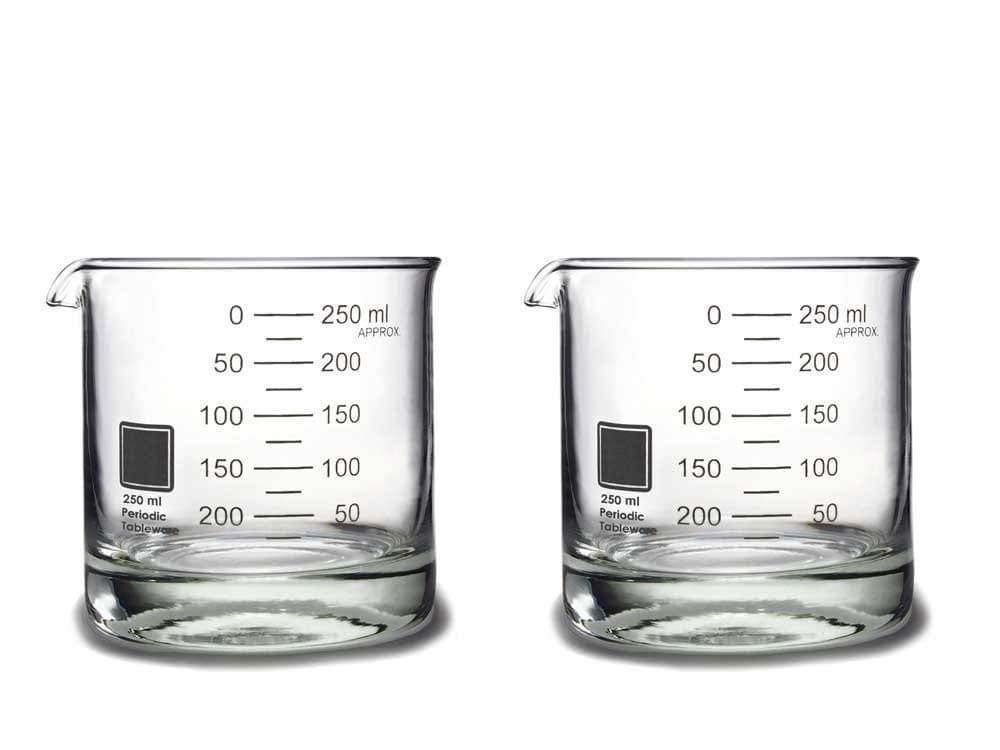 Periodic TablewareBeaker Rocks Glasses (Set of 2)