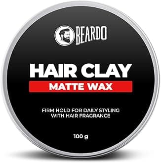 Beardo Hair Clay Wax for Men, 100 gm | Hair Clay for men | Styling Wax | Volumizing | Strong Hold | Restylable |Matte Finish | Easy to Wash Off | Texture Clay for Men