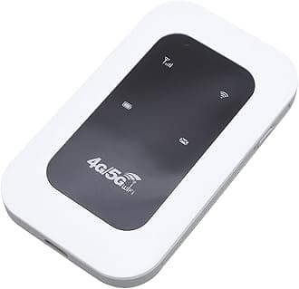 Portable WiFi Hotspot, 4G 5G Mobile Router 300Mbps with SIM Card Slot, for Travel Supports 10 Devices USB C Power