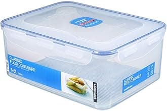 Lock & Lock HPL836 Easy Essentials Storage Food Storage Container / Food Storage Bin - 186 Ounce, Clear