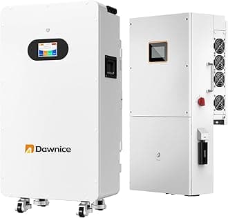 10KW 48V Lithium Battery LifePO4 Hybrid Solar System Storage Backup Wall/Ground-Mounted Grade A Battery Cells Built in 150A for Home Camping RV (10kw Hybrid Inverter+10kwh Battery)