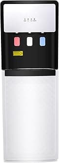 5 Gallon Bottom Loading Water Cooler Dispenser with 3 Temperature Settings Hot, Cold & Room Water for Bedroom Home Office Kitchen (White)