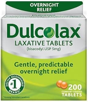DulcolaxLaxative Tablets, 200 Count (Pack of 2) vjp#UI
