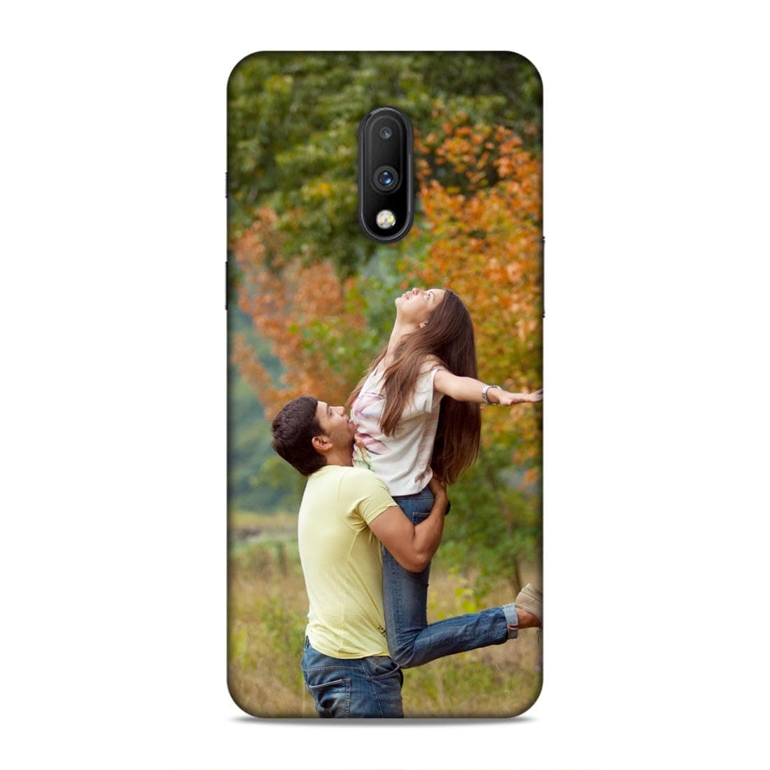 Polycarbonate Customised Mobile Back Case for Oneplus 7 (Own Photo with Frame, Name, Text, Font, Color), 3D Printed Hard Mobile Back Cover for Oneplus 7, Multicolor