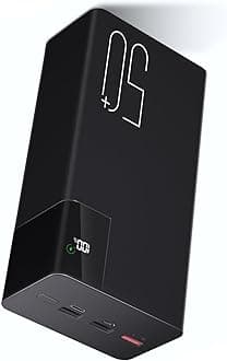 Power Bank 50000mAh Portable Charger: 22.5 W Fast Charging External Battery - Powerbank with LED Flashlight and Large Capacity