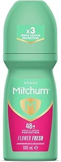 Mitchum Women 48HR Protection Roll-On Deodorant & Anti-Perspirant, Flower Fresh, 100 ml