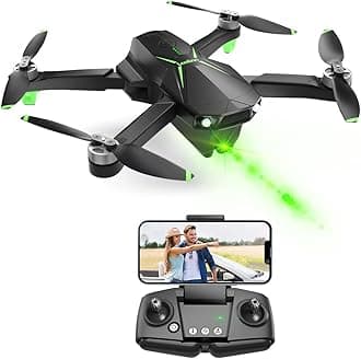 Loolinn | GPS Drone with Camera 4K for Beginners as Gift, Under 250 Grams, 50 Minutes Flying Time, Two Batteries, 4K Photo, 2K Video, GPS Intelligent Return, Follow Me, Drone with Camera for Adults as Gift