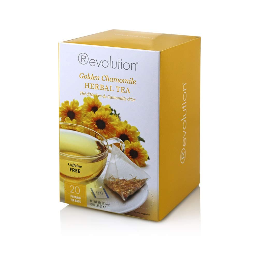 RevolutionTea - Golden Chamomile Herbal Tea | Premium Full Leaf Infuser Teabags - Immunity Boost (20 Bags)