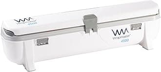 We Can Source It Ltd - Wrapmaster 4500 18 inch Cling Film Dispenser - Foil Cutter Box with Pull, Press and Release Mechanism - Refillable, Easy Clean and Safe Kitchen Film Cutter