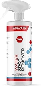 Gtechniq W9 Water Spot Remover for Cars, 250ml | Advanced Solution Easily Removes Stubborn Water and Silica Spots from Bodywork, Suitable for Glass, All Paint Types and Vinyl