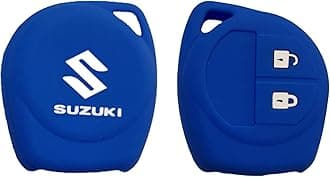 ACUTAS Silicone Car Key Cover for Maruti Suzuki S Presso,Swift,SX4,DZire,Ignis,Alto,Vitara Brezza,Celerio,Ertiga,Ciaz,SCross,Baleno,Ritz 2 Button Key Cover ( Blue )