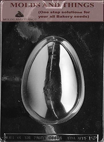 1 LB. Easter egg Chocolate candy mold With Copywrited Candy Making Instruction