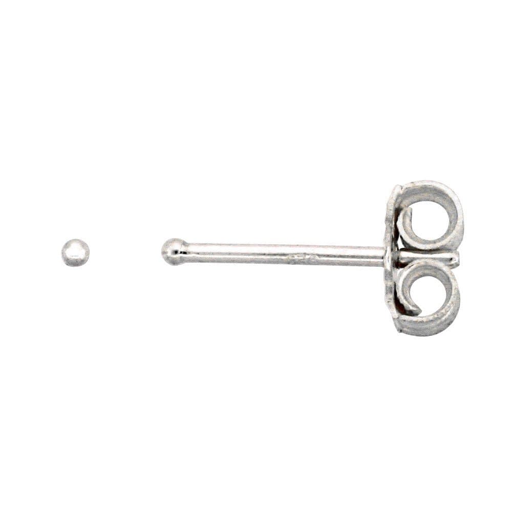 Sabrina SilverSterling Silver Very Tiny 1mm Ball Stud Earrings/Nose Studs for Women & Teens 1/32 inch