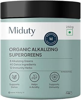 Supergreens 40+ Organic Superfoods with Vitamins, Minerals & Antioxidants With Moringa | Supports Digestion, Detox, Immunity & Energy | Complete Daily Nutrition - 250g