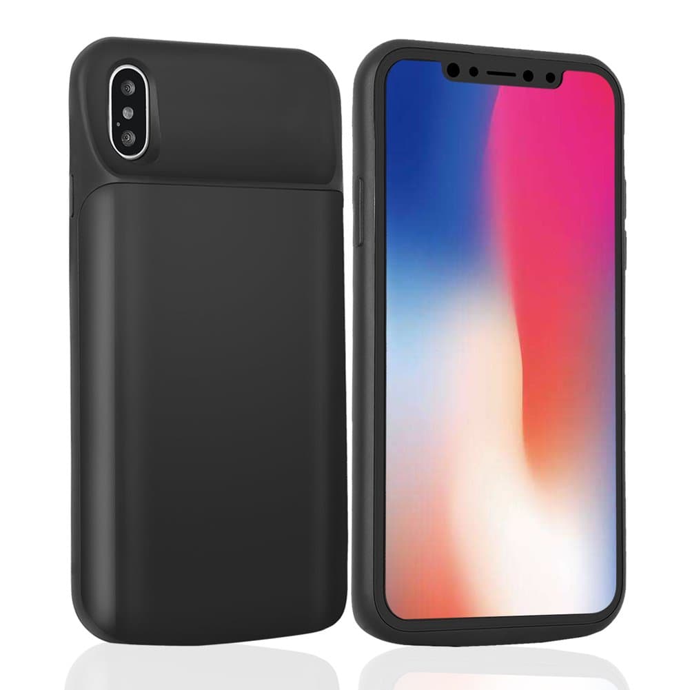 LULUTEK iPhone X battery Case, 6000mAh External Battery Charger Case Portable Charging Case for Apple iPhone X iPhone 10 (5.8 Inch Screen)