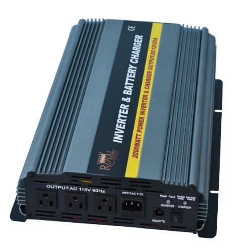 PIC2000-12 Power Inverter 2000 Watt 12 Volt DC To 110 Volt AC with 20amp Charger and Auto Transfer Switch