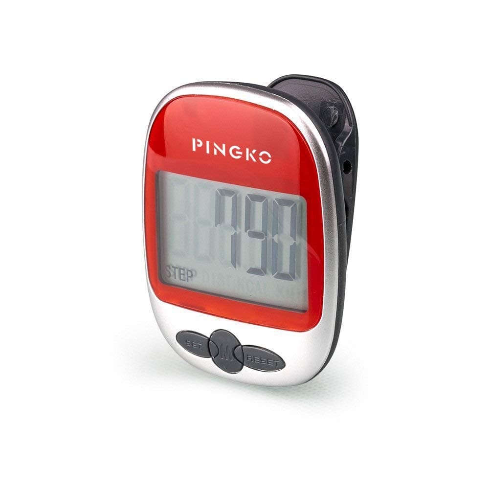 Pingko Outdoor Multi-function Portable Sport Pedometer Step/distance/calories/ Counter - Red