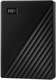WD Western Digital My Passport 6TB Black - usb3.2_gen_2 Portable Hard Drive with Password Protection and Auto Backup Software