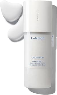 Cream Skin Toner & Moisturizer: Lightweight Refillable Korean Milky Toner with Ceramide & Peptide for Hydration, Firming, & Barrier Support