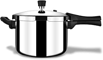Stahl Xpress Cooker 8 L Triply Pressure Cooker Broad, Induction Cooker, Outer Lid Pressure Cooker, Induction & Gas Stove Compatible, 5 Years Warranty