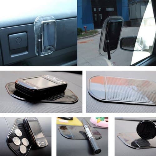 Blue Magic Anti-slip Non-slip Dash Mat Dashboard Sticky Pad Mat Car Adhesive Mat for iPhone Cellphone Coin Car Mount Holder Mat