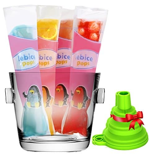 Lebice - 50 Popsicle Bags + Funnel + Recipes E-book