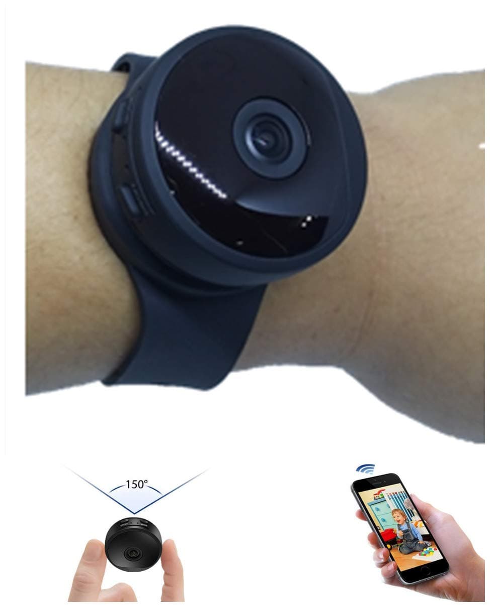 Mini Hidden Camera Versatile Dash Cam Wifi Nanny Cam Body Camera with Audio Battery Magnet 1080P Recording Motion Detection For Phone Indoor Surveillance Baby Dog Cam (with Outdoor Accessories)