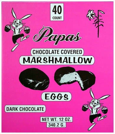Dark Chocolate Covered Marshmallow Eggs 40ct Box
