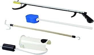 FabLife Hip Kit with 32" Reacher, Contoured Sponge, Formed Sock Aid, 24" Dressing Stick