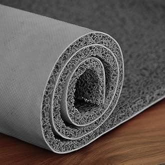 Cushion Noodle Floor Mat for Entryways| Dirt/Mud Trapper | 60cm x 40cm Grey | Heavy Duty Waterproof Indoor/Outdoor Floor Mat for Entry, Entrance, High Traffic Areas