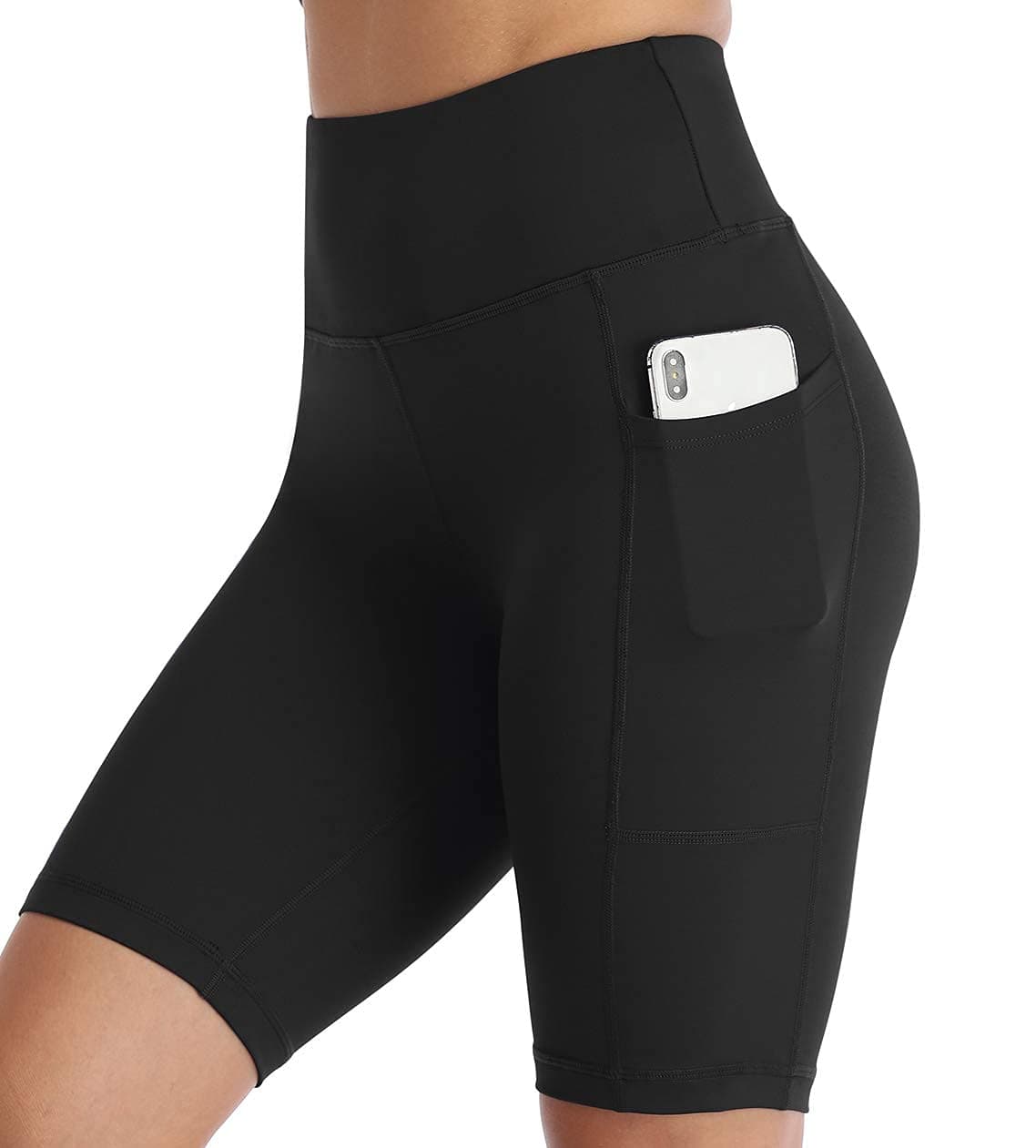 RAYPOSE Womens Biker Shorts with Pockets Tummy Control Plus Size Yoga Shorts Women Printed Workout Pants