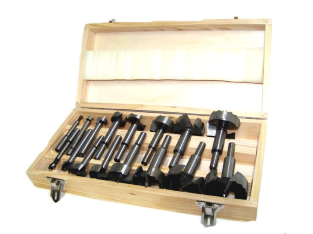 16 Pc Forstner Drill Bit Forstener Wood Cutting 1/4" to 2-1/8"