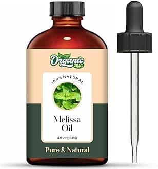 Organic Zing Melissa (Melissa Officinalis) Oil | Pure & Natural Essential Oil - 118ml/3.99fl oz