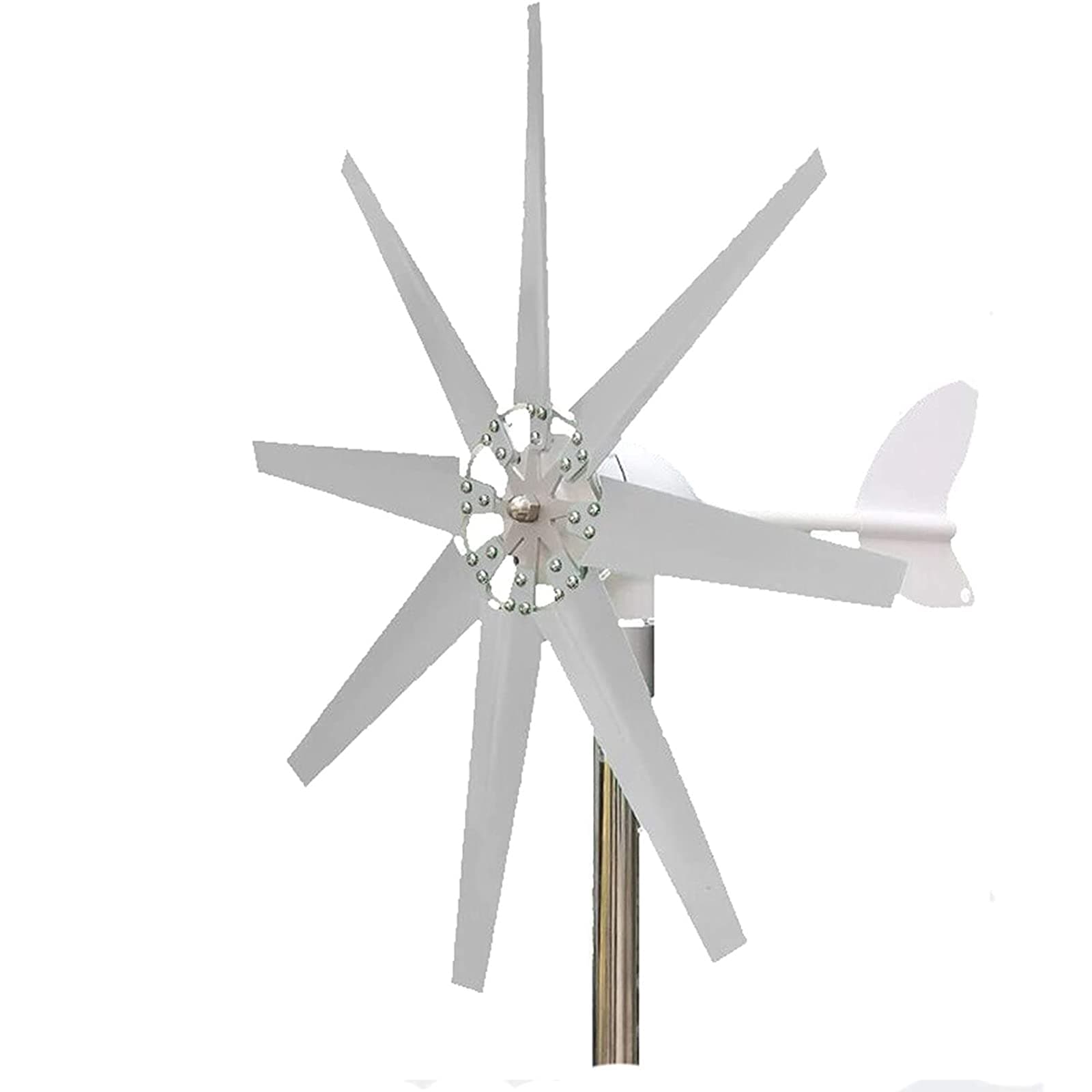 12V Wind Turbine Generator 8000W with Controller 8 Blades Small Wind Turbine for Home Use Low Noise High Efficiency Wind Turbines (24V)