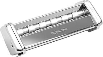 Marcato Pappardelle Attachment for Atlas 150 Pasta Machine – Wide Ribbon Pasta Cutter Accessory, Chrome Steel Construction, Traditional Italian Pasta Maker Tool, Made in Italy