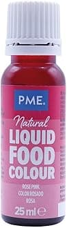 PME 100% Natural Food Colour Liquid - Rose (25ml)